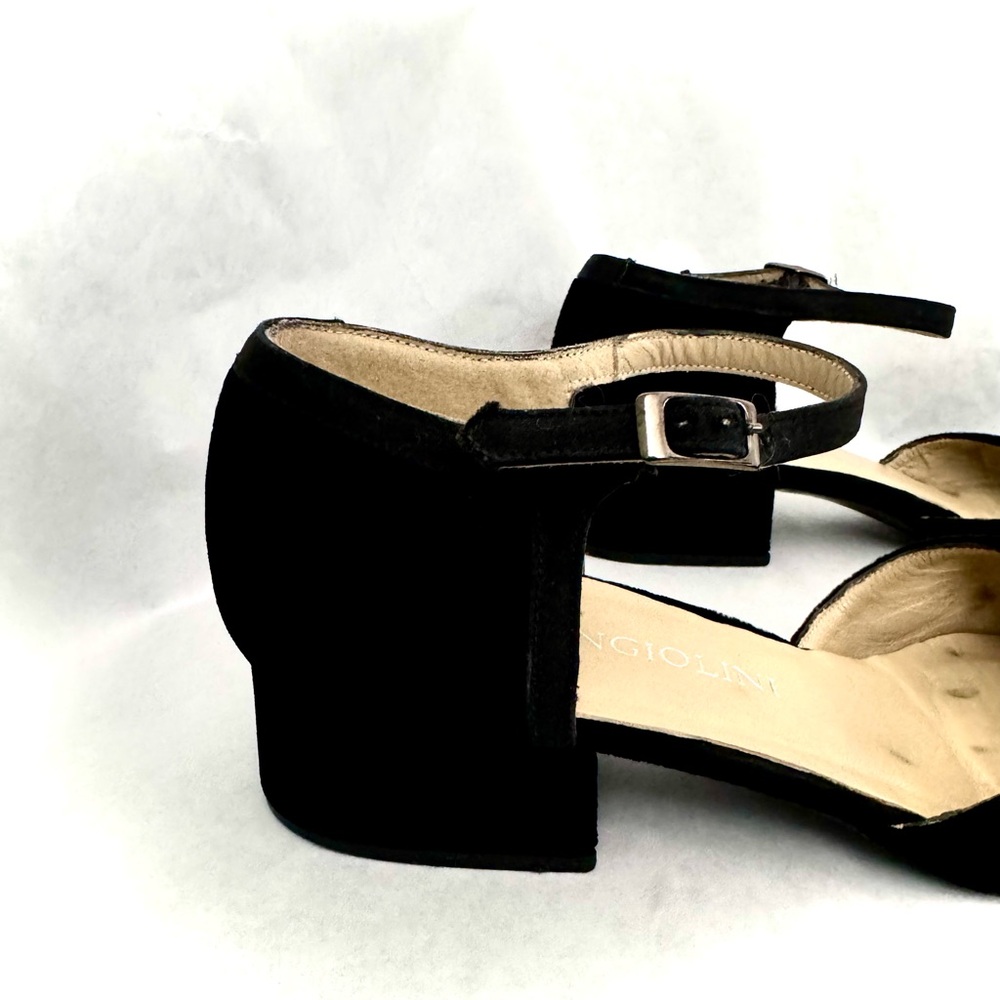 Enzo Angiolini Black Velvet Sandals - Picture 11 of 16